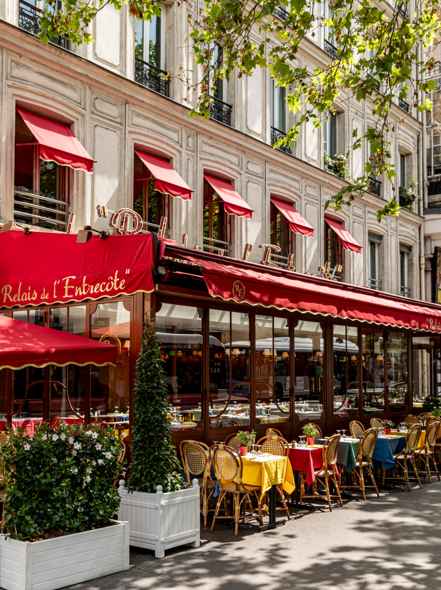 la terrasse du restaurant montparnasse de jour
