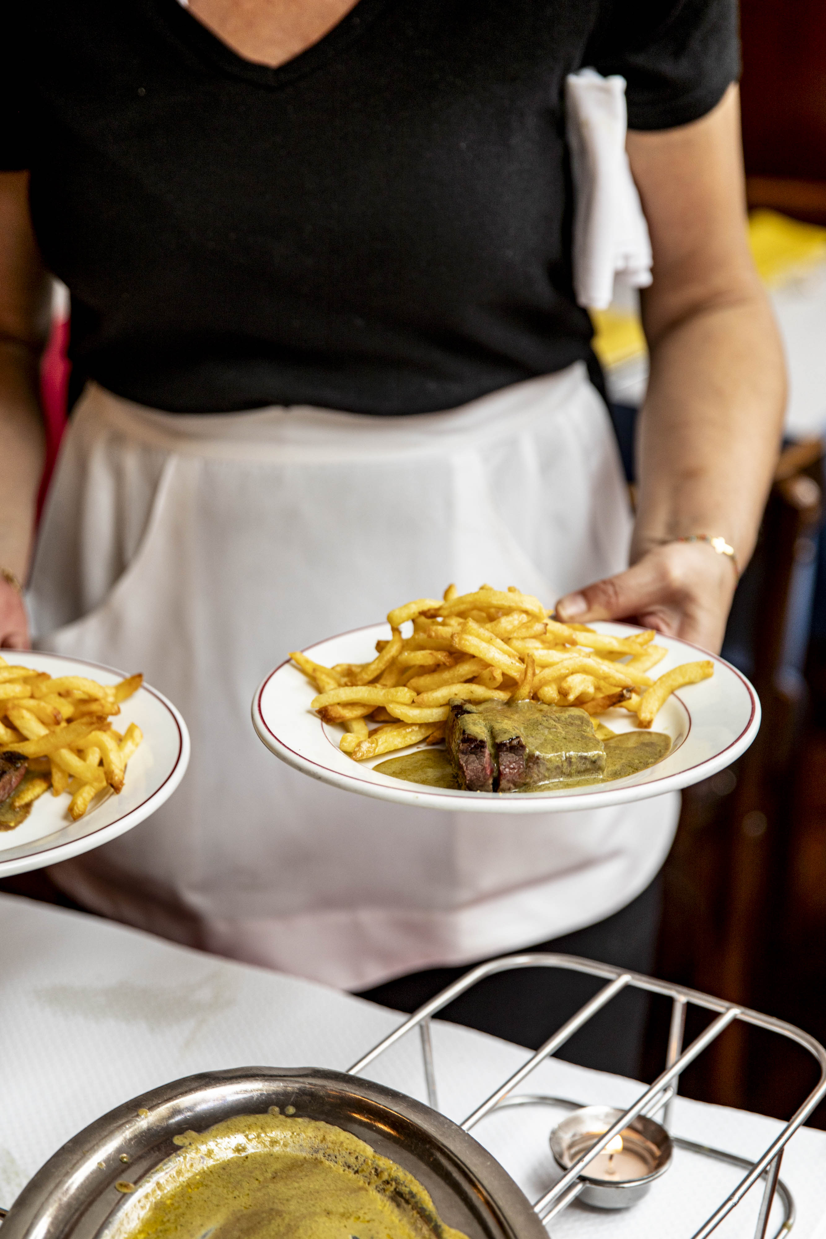 La viande servie avec sa sauce